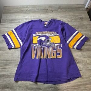 Team Rated Minnesota Vikings Shirt Mens XL Purple Vintage 90s NFL Made in USA‎